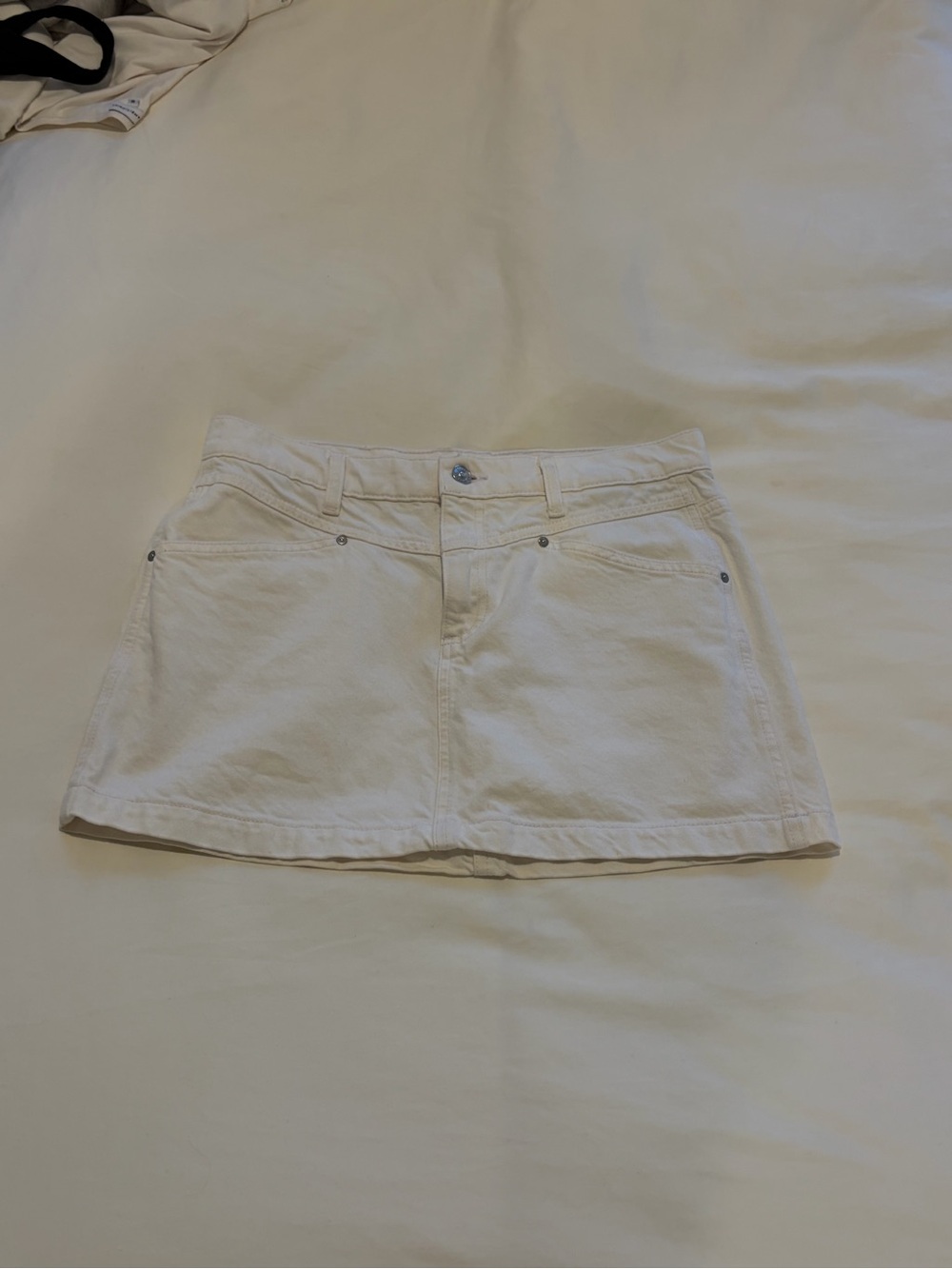 PAIGE White Denim Skort